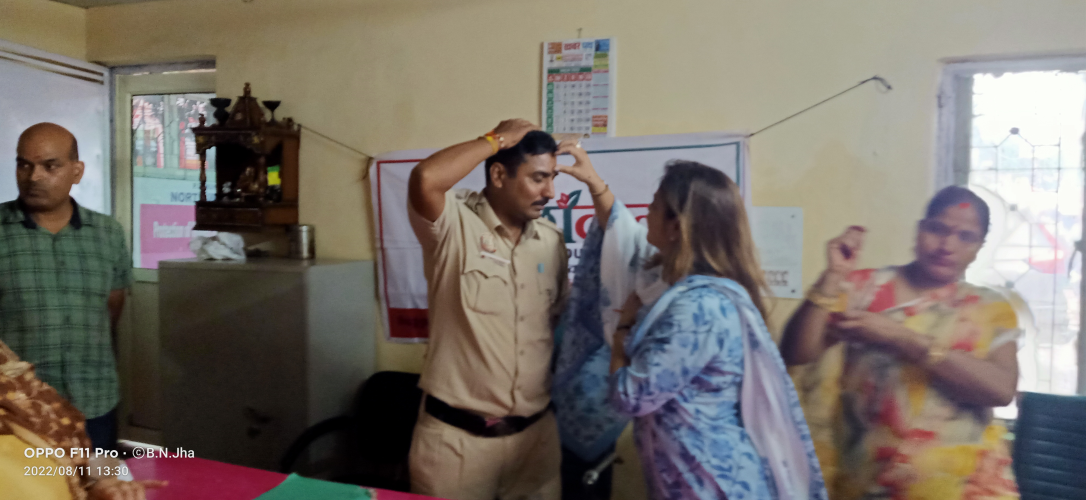 Raksha Bandhan Celebration with Delhi Police